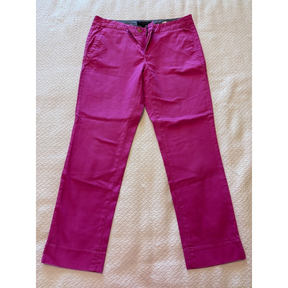 Banana Republic Hampton Fit Magenta Pink Straight Leg Chino Pants Size 6